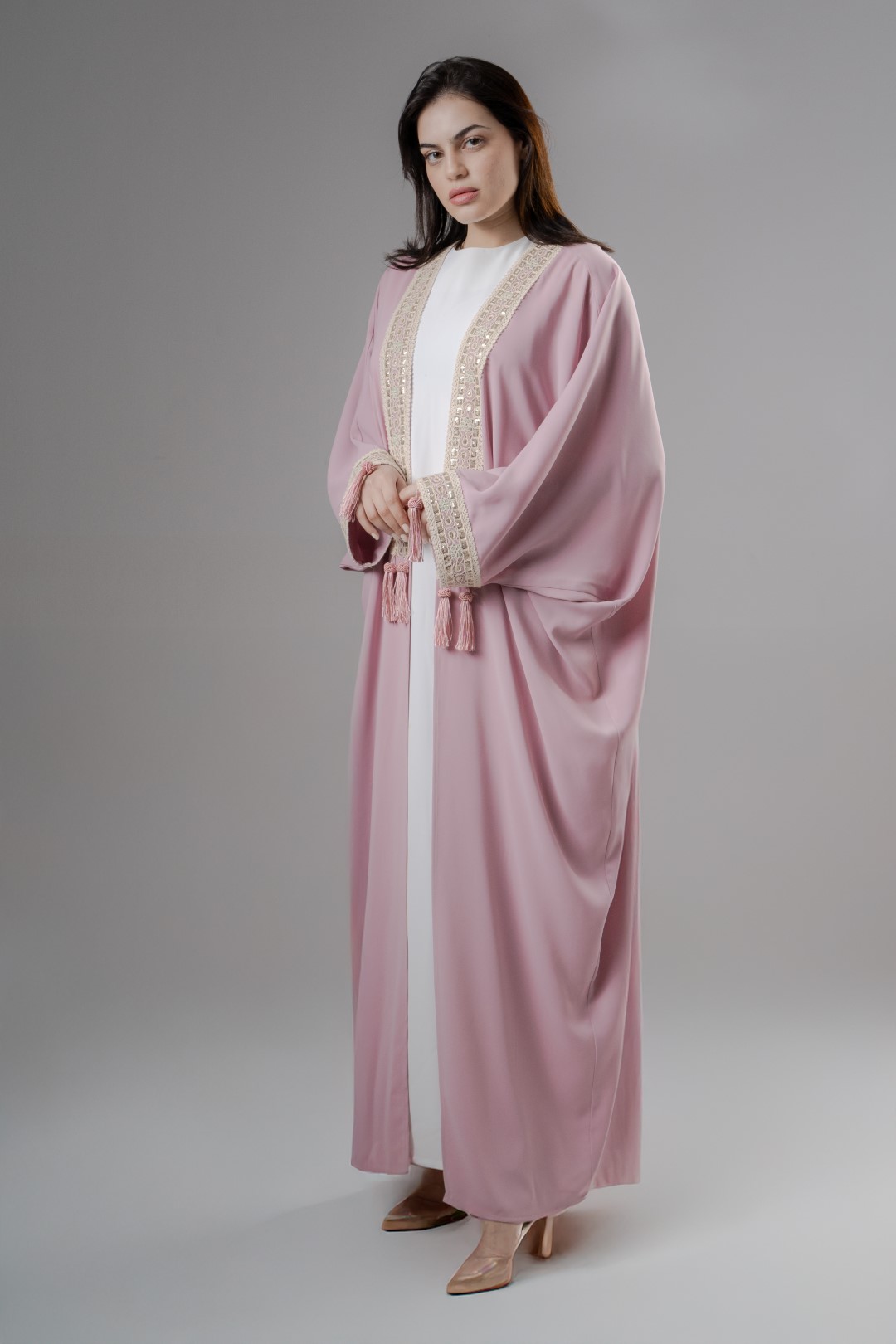 Blush Kimono with tassel