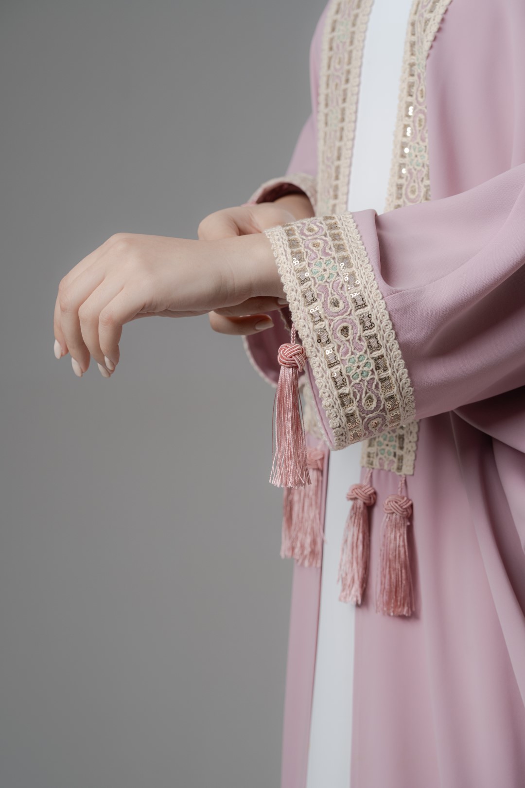 Blush Kimono with tassel