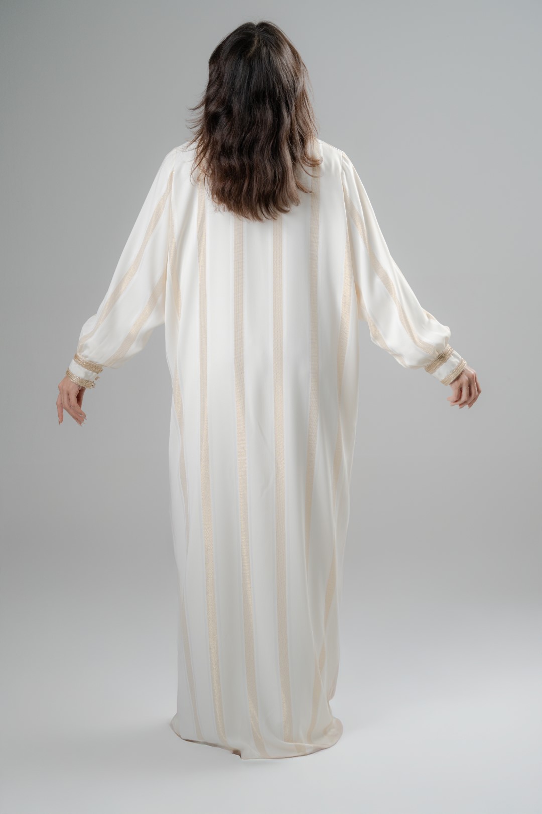 Minimal gold trim abaya