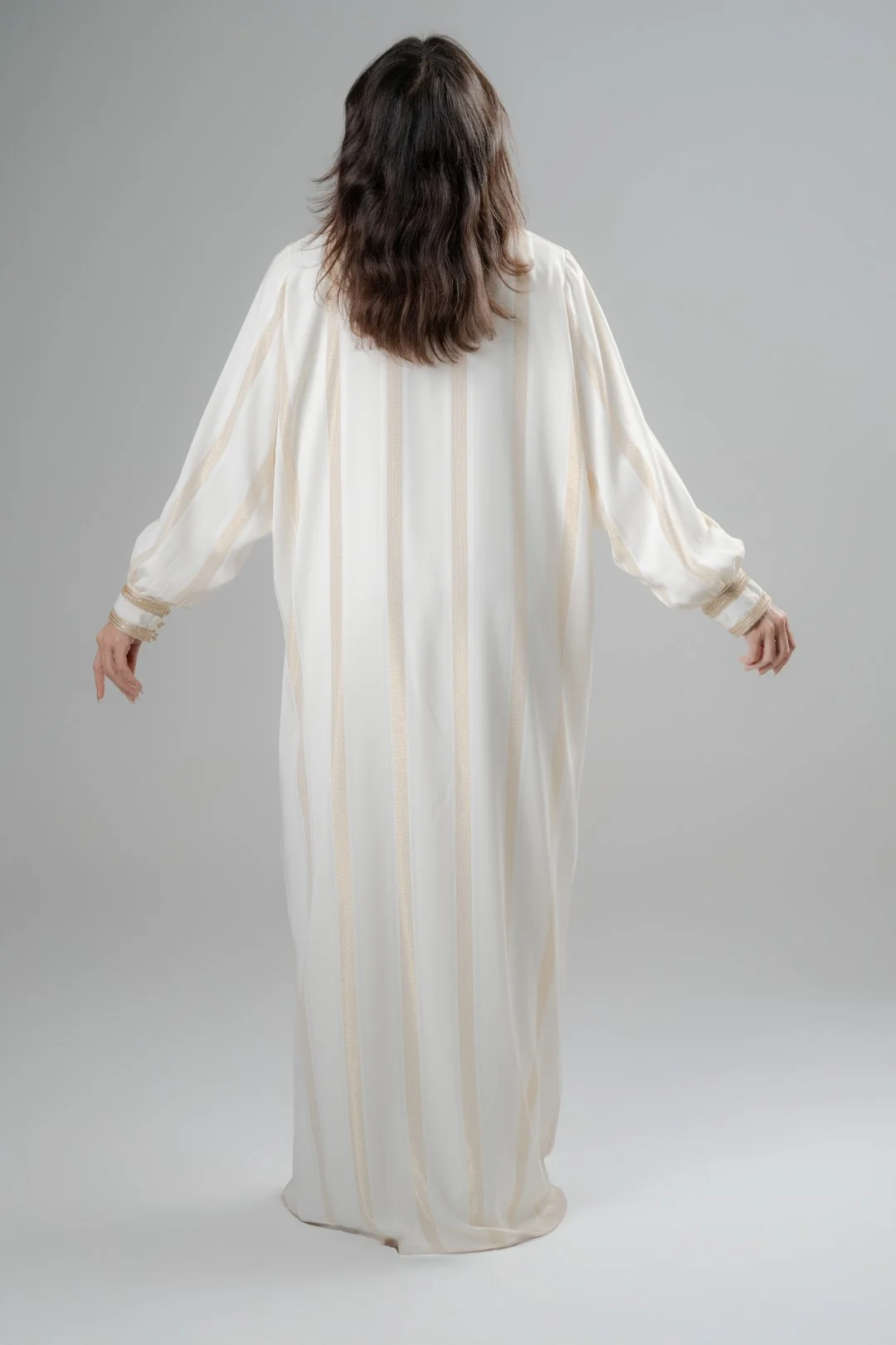 Minimal gold trim abaya