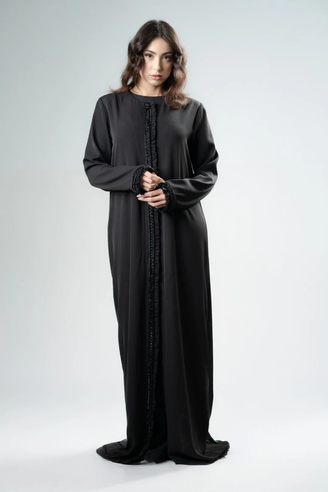 Pearl detailed Abaya