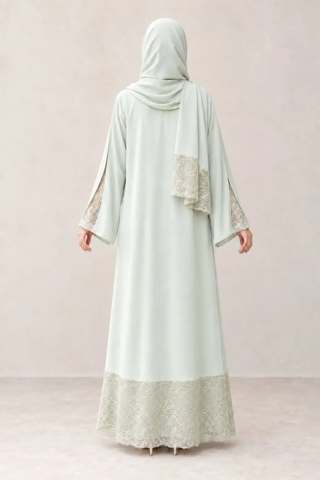Rayhan Abaya – Pastel Green