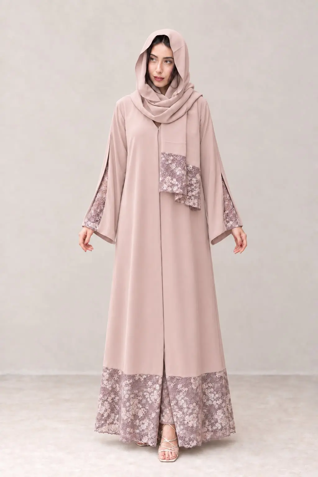 Rayhan Abaya – Rosy Brown
